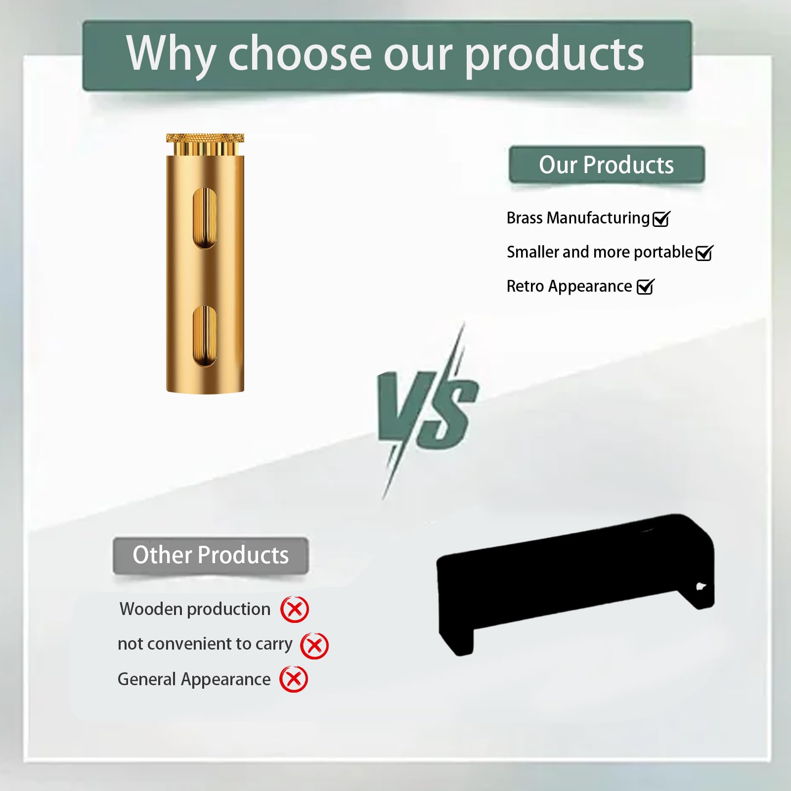 Vintage Brass Cigarette Rolling Machine - Handheld Tobacco Roller for 70mm Cigarette Papers | Perfect for Home Use, Travel & DIY Smokers (Men & Women)