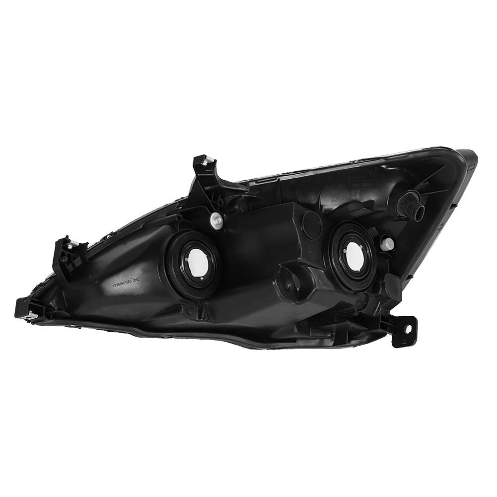Honda Accord 2003-2007 Car Headlight Assembly Kit - 33151SDAA01 Replacement Headlamp Set - Perfect for Night Driving & Foggy Conditions