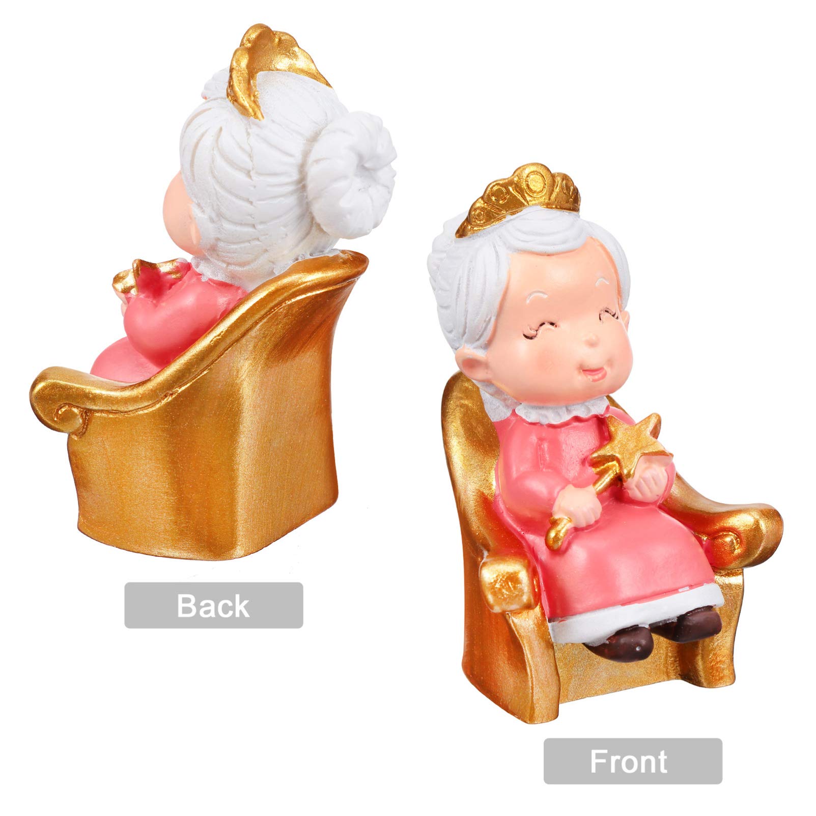 PRETYZOOM Wedding Cake Toppers - Elegant Resin Couple Figurines for Anniversary, Valentine's Day & Birthday Cakes | Perfect for Wedding, Engagement, and Romantic Celebration Decorations