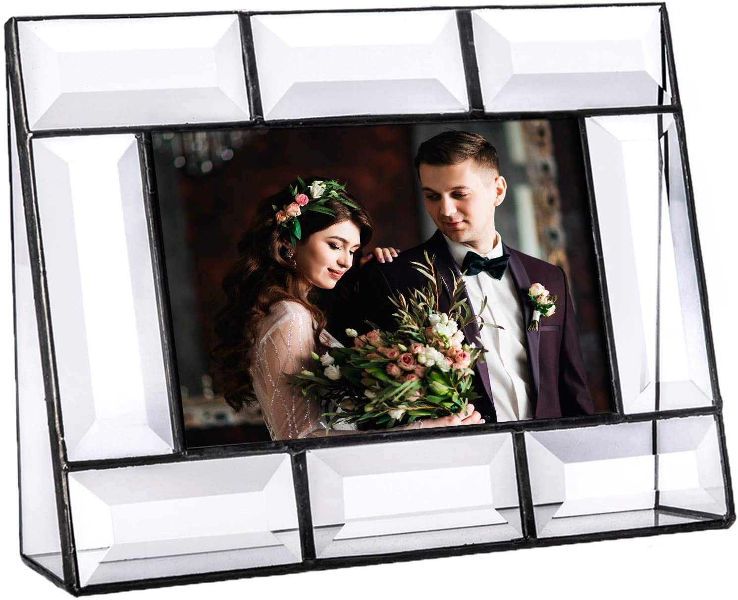 4x6 Clear Glass Picture Frame - Home & Office Décor for Photos, Weddings, Gifts