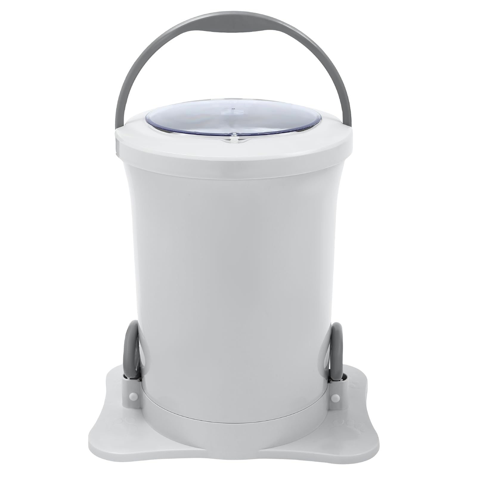 3 Gallon Manual Spin Dryer - Portable Non-Electric Clothes Dehydrator for RV, Camping, Apartment & Dorm | Compact Laundry Solution for Small Spaces (White) - Perfect for Travel, Emergency Use & Off-Grid Living