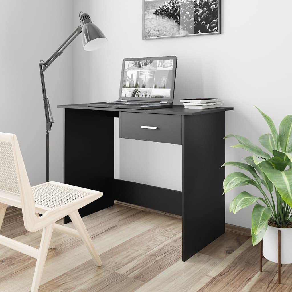 Farmhouse Style Wood Computer Desk - 39.4