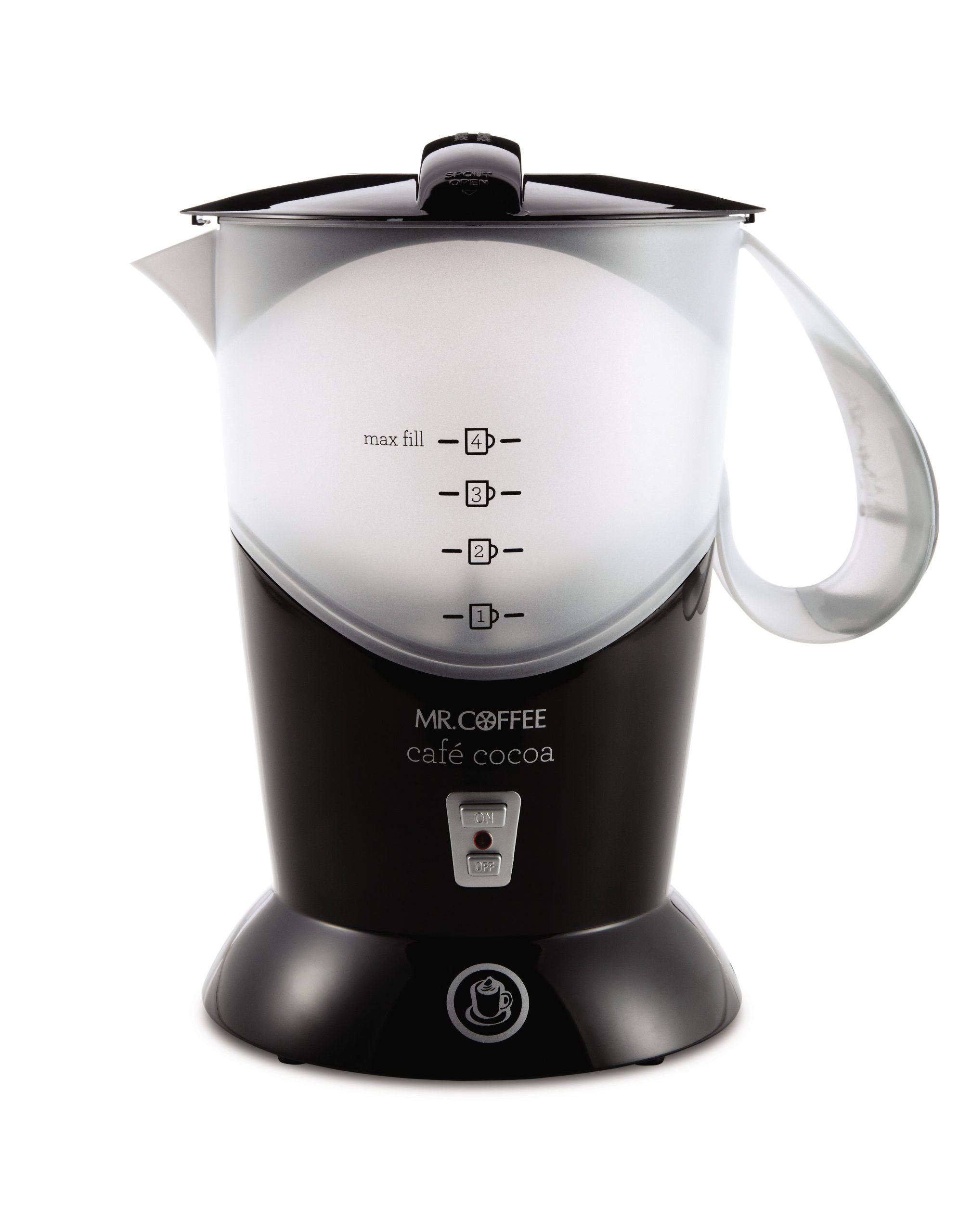 Mr. Coffee BVMC-HC5 32oz Black Hot Chocolate Maker - Automatic Cocoa Machine for Home, Office & Gifts - Perfect for Winter Nights, Parties & Cozy Evenings