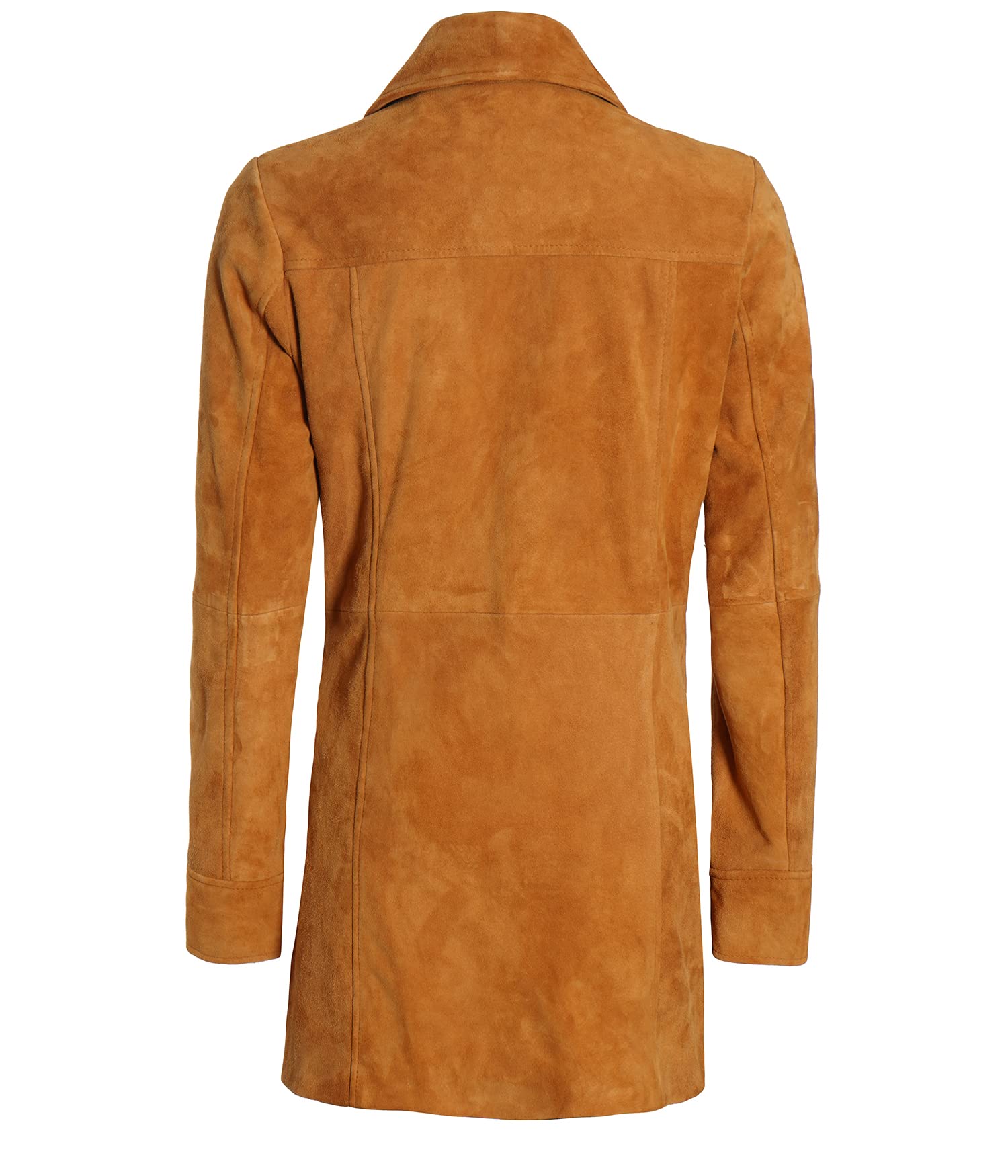 Genuine Lambskin Leather Jacket for Women - Stylish Soft Long Trench Coat - Winter Fashion Outerwear for Casual & Office Wear