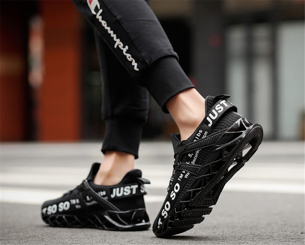 WONESION Men's Breathable Walking Shoes - Lightweight Tennis & Running Sneakers for Men - Fashion Blade Design - Perfect for Gym, Workout, Jogging & Casual Wear