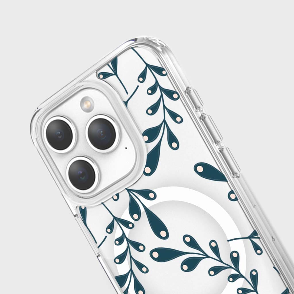 iPhone 15 Pro Max Clear Case with Lullaby Design - Slim Protective Cover for Everyday Use, Travel & Work