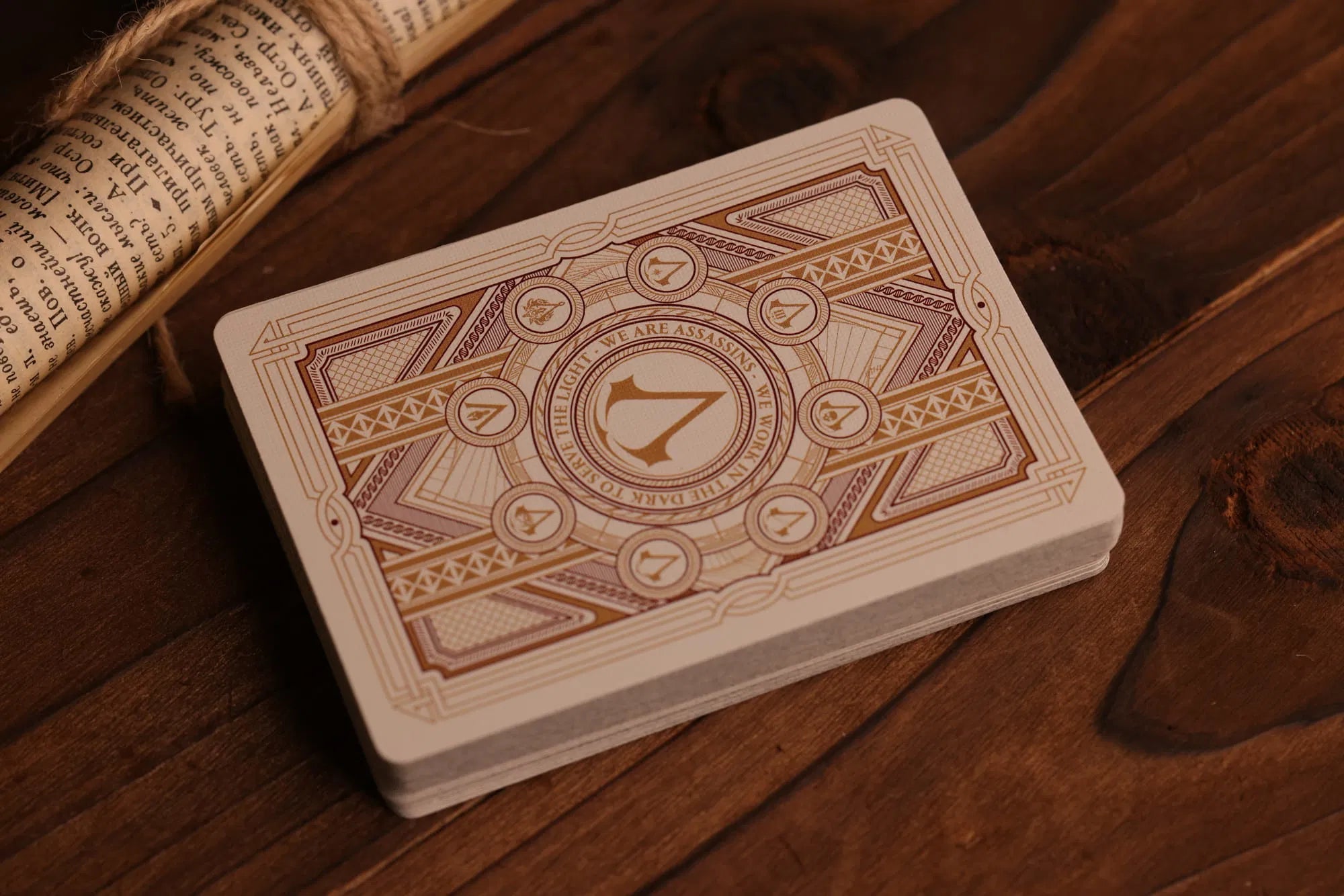 Assassin's Creed White Hidden Blade Legacy Playing Cards - Premium Collectible Deck for Game Fans, Card Games & Gift Giving