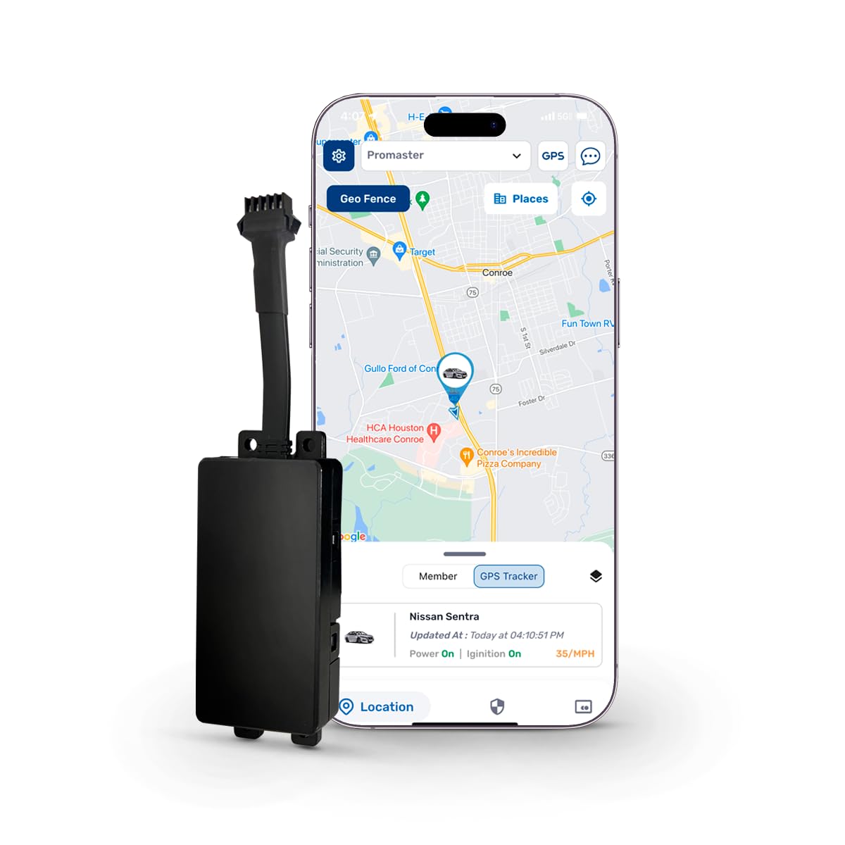 4G LTE GPS Tracker for Vehicles & Assets - Hardwired Installation Kit Included - No Recharging Needed - Real-Time Location Tracking - Ideal for Fleet Management, Personal Car Security, and Equipment Monitoring