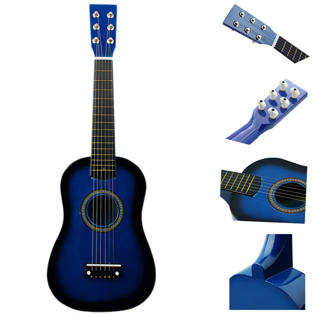Alipis 23 Inch Wooden Ukulele for Kids - 6 String Small Acoustic Guitar Toy for Toddlers & Children | Kids Musical Instrument for Beginners, Birthday Gifts & Music Learning | Perfect for Home Play, Classroom & Outdoor Activities