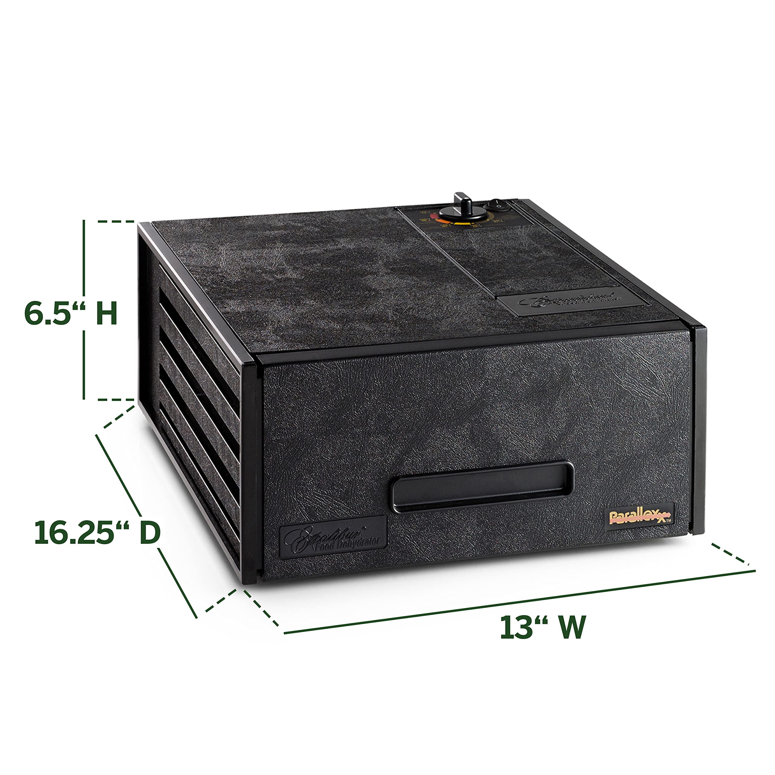 Excalibur 2400W Electric Food Dehydrator with Adjustable Thermostat & Precise Temp Control - 4 Stainless Steel Trays for Fast Drying Fruits, Jerky, Herbs - Perfect for Home Kitchen, Camping & Healthy Snacks