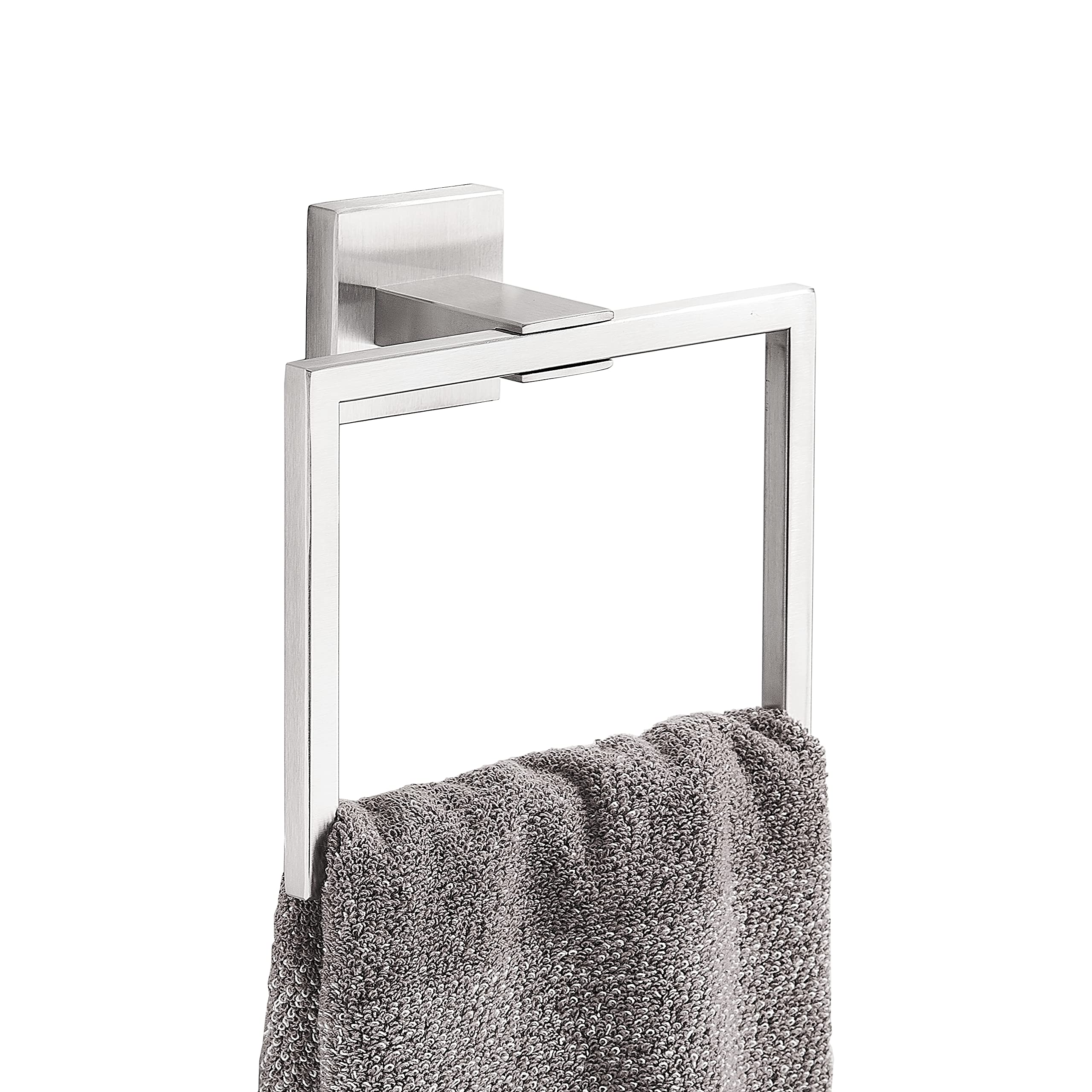 Stainless Steel Towel Ring Holder - Brushed Nickel for Bathroom Decor