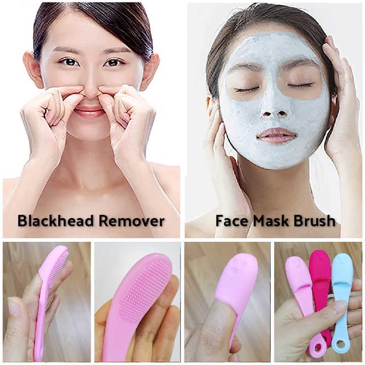 **Ayushicreationa Silicone Face Mask Brush - Soft Makeup & Facial Scrubber for Mud, Clay, Charcoal Masks - Easy Cream & Lotion Applicator - 1pc (Multi Color) - Perfect for Spa, Skincare & Beauty Routines**
