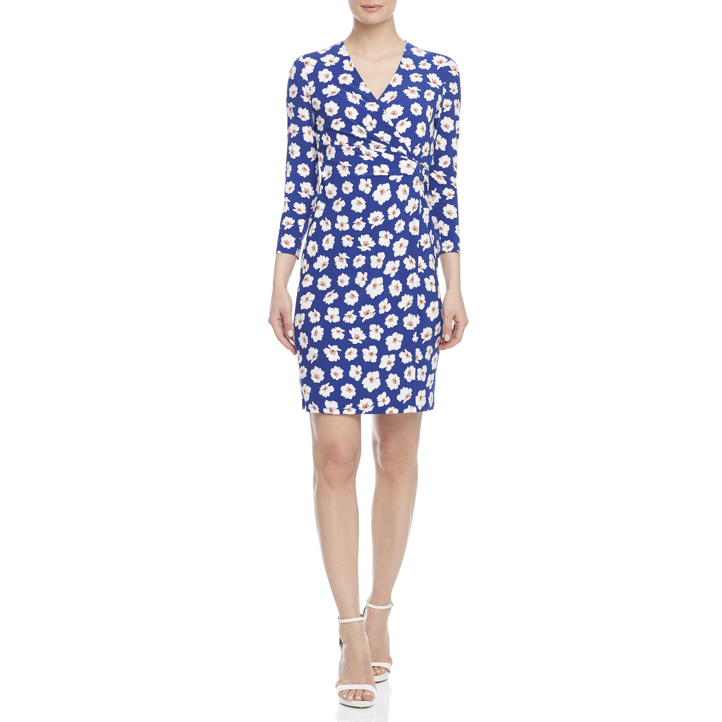 Anne Klein Signature Wrap Dress for Women - Office & Party Wear