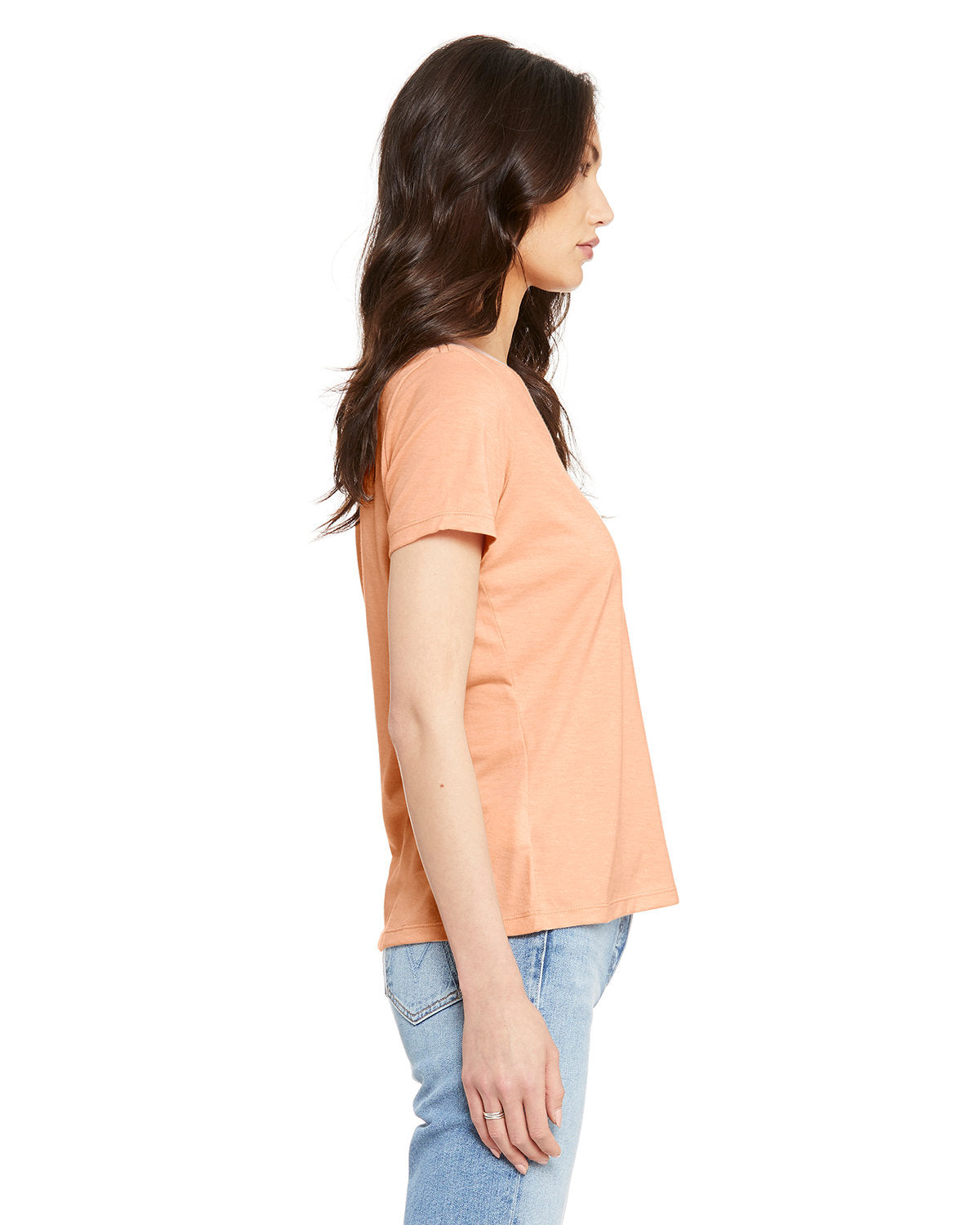 Bella + Canvas 6405 Women's Relaxed Fit Jersey V-Neck T-Shirt - Soft & Comfortable Casual Tee for Everyday Wear, Lounge, and Outfits
