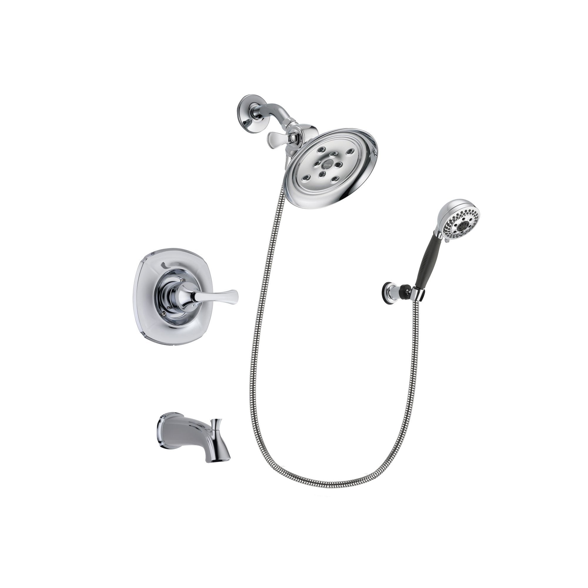 Delta Addison Chrome 3-Handle Tub and Shower Faucet System with Hand Shower DSP1189V - Perfect for Bathroom Renovation and Modern Home Upgrade