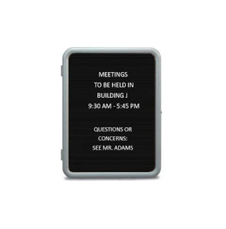 Affordable Enclosed Letter Board with Plastic Frame & Rounded Corners - 18x24 & 24x36 Sizes for Home, Office, or Classroom Organization
