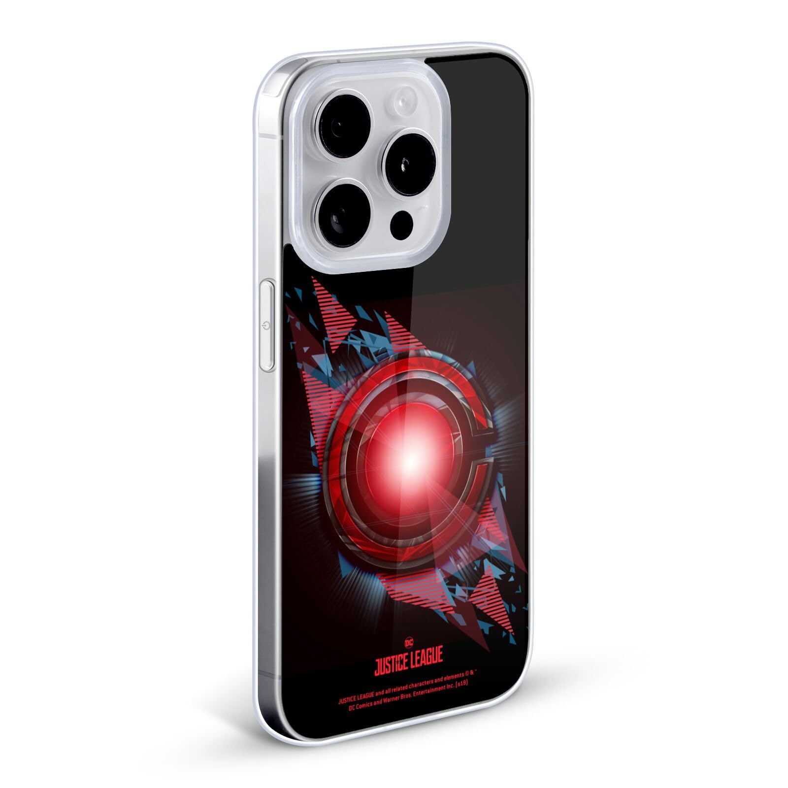Official Justice League Movie Cyborg 2-Logo Soft Gel Case for iPhone 7 Plus/8 Plus - Durable Protection with Licensed DC Comics Design - Perfect for Superhero Fans & Daily Use