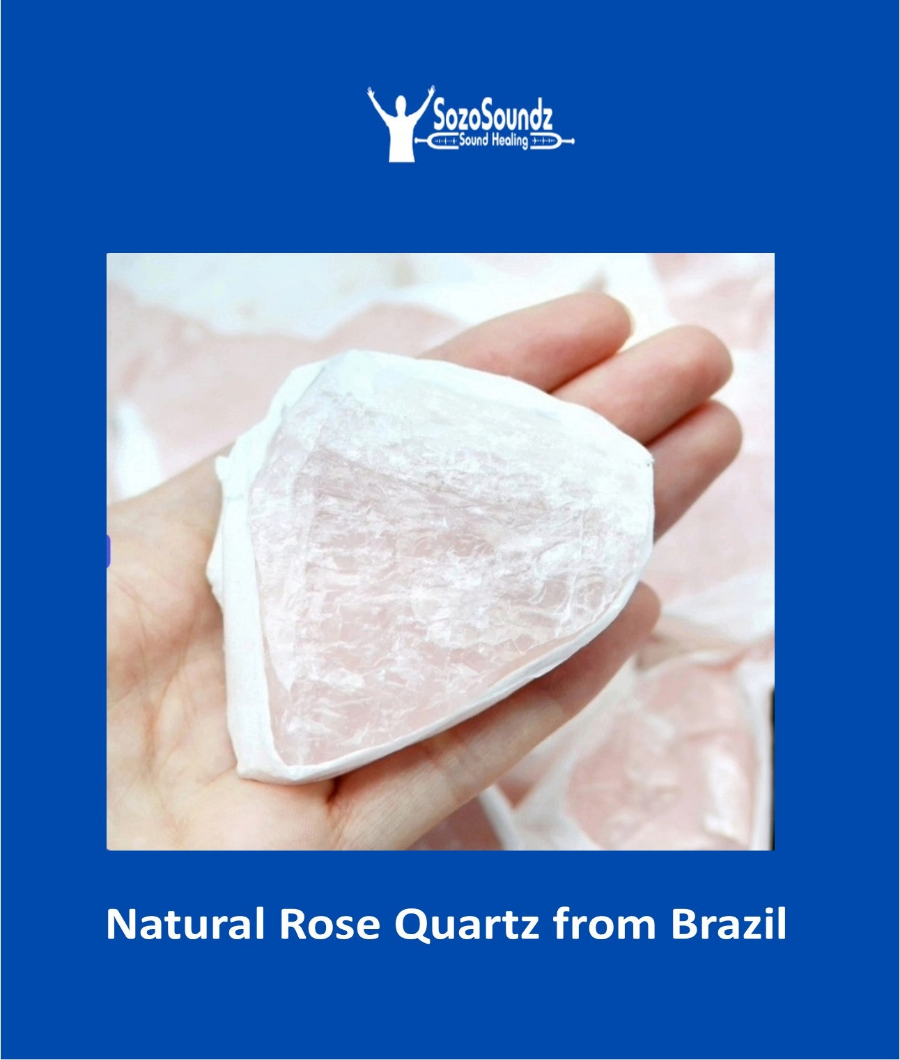 Natural Rose Quartz Gemstone from Brazil - Healing Crystal for Love, Meditation & Home Decor