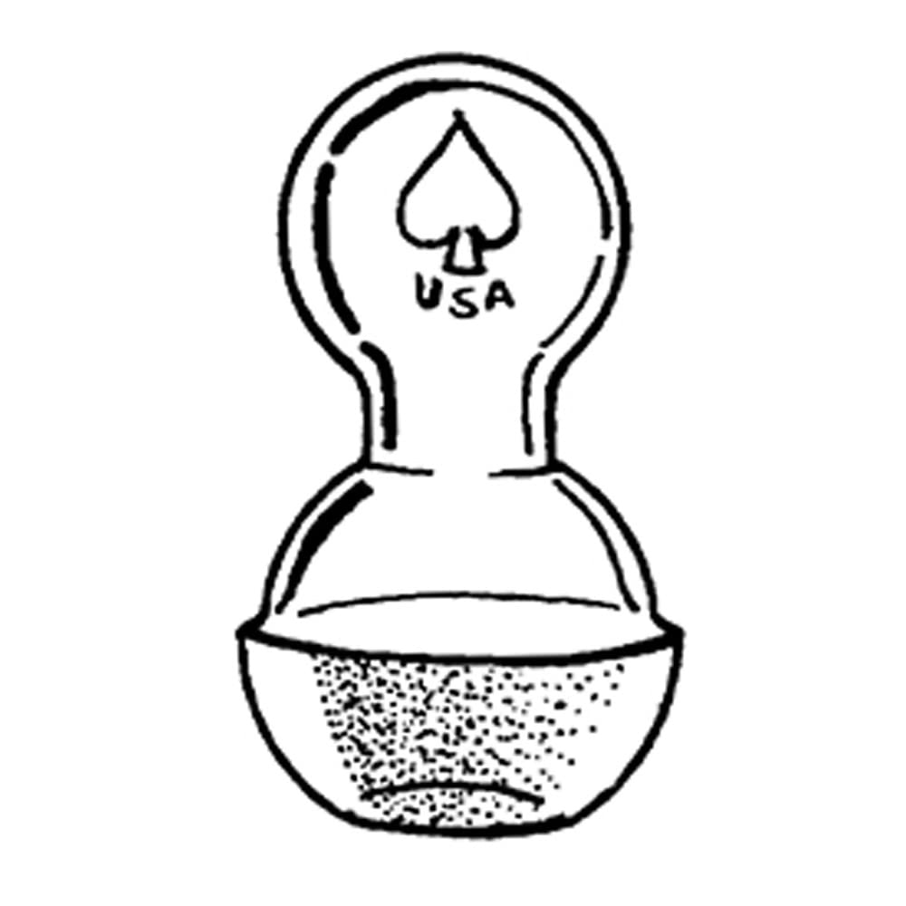 8251-16 Spherical Glass Stopper for 65/40 Joint - Perfect for Laboratory Glassware and Chemistry Experiments