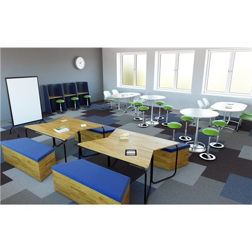 Safco Twixt Mid Active Seating Chair - Adjustable Height Ergonomic Office Chair for Standing Desks - Perfect for Home Office, Coworking Spaces & Productivity Workstations