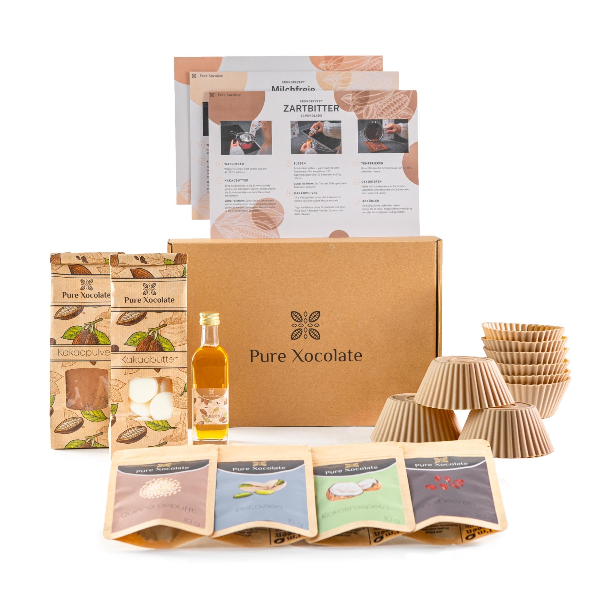 Vegan DIY Peanut Butter Chocolate Cups Kit - Homemade Vegan Chocolates with Toppings for Christmas, Birthday Gifts & Baking Fun | Perfect for Holiday Treats, Party Favors & DIY Dessert Making