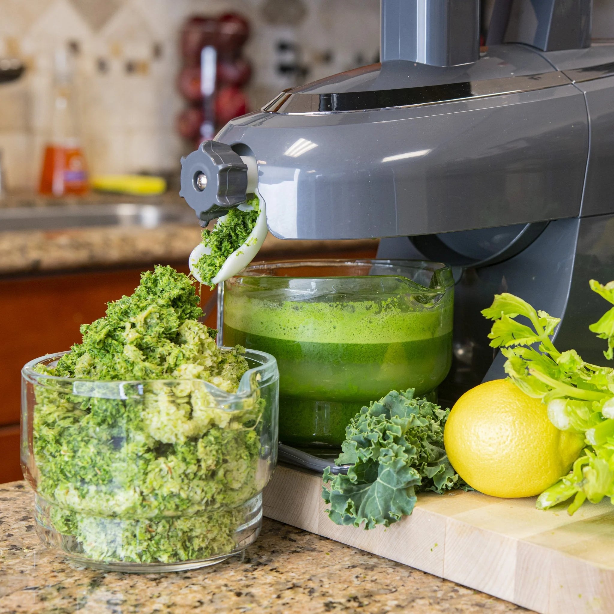 Greenstar Pro Commercial Twin Gear Juicer - Cold Press Slow Masticating Juicer for Fruits & Vegetables - Perfect for Juice Bars, Restaurants & Healthy Home Use