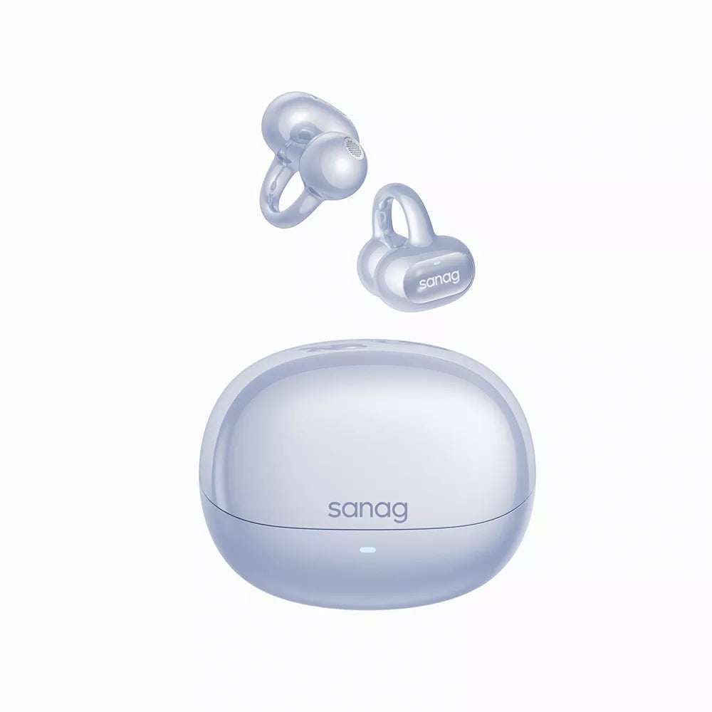 Sanag S8S Ear Clip Wireless Bluetooth Headphones - Open Ear Air Conduction Sport Headset for Running, Cycling & Workout - Sweatproof Lightweight Design for Gym & Outdoor Activities