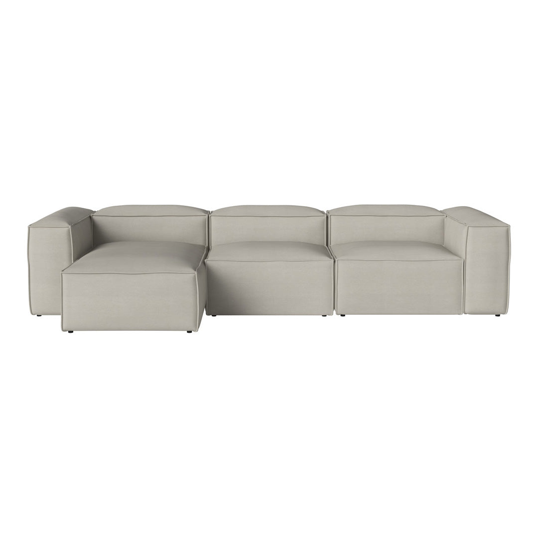 Cosima 3-Seater Sofa with Chaise Lounge - Modern Living Room Furniture for Small Spaces, Apartment & Home Decor
