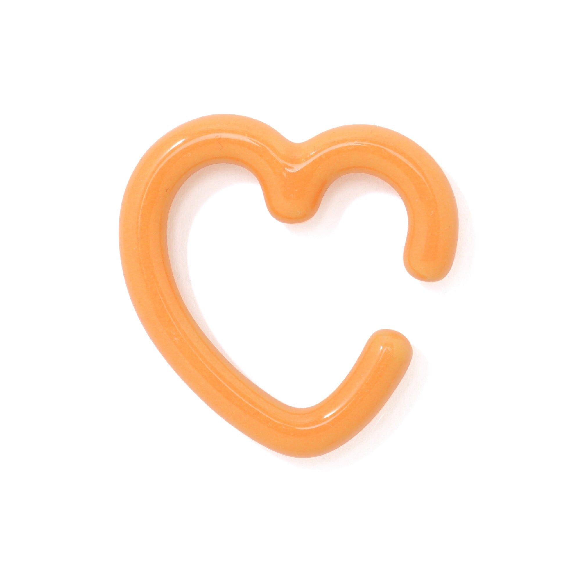 Orange Heart-Shaped Chopstick Rest - Elegant Tableware for Sushi, Asian Cuisine & Home Dining Decor