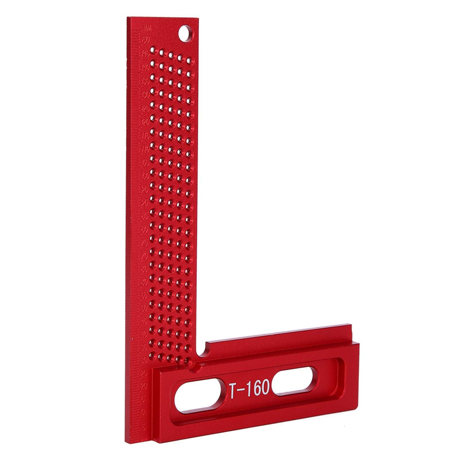 Durable Aluminum Alloy Woodworking Marking Ruler - Rust-Resistant Carpenter Tool for Picture Frames, Boxes, Cabinets & Drawers | Perfect for DIY Projects & Professional Woodworking