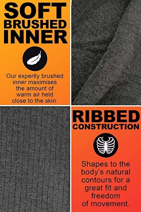 Heat Holders Men's Thermal Socks & Long Johns Set - Ultra Warm Winter Base Layer for Cold Weather, Hiking, Skiing & Outdoor Activities