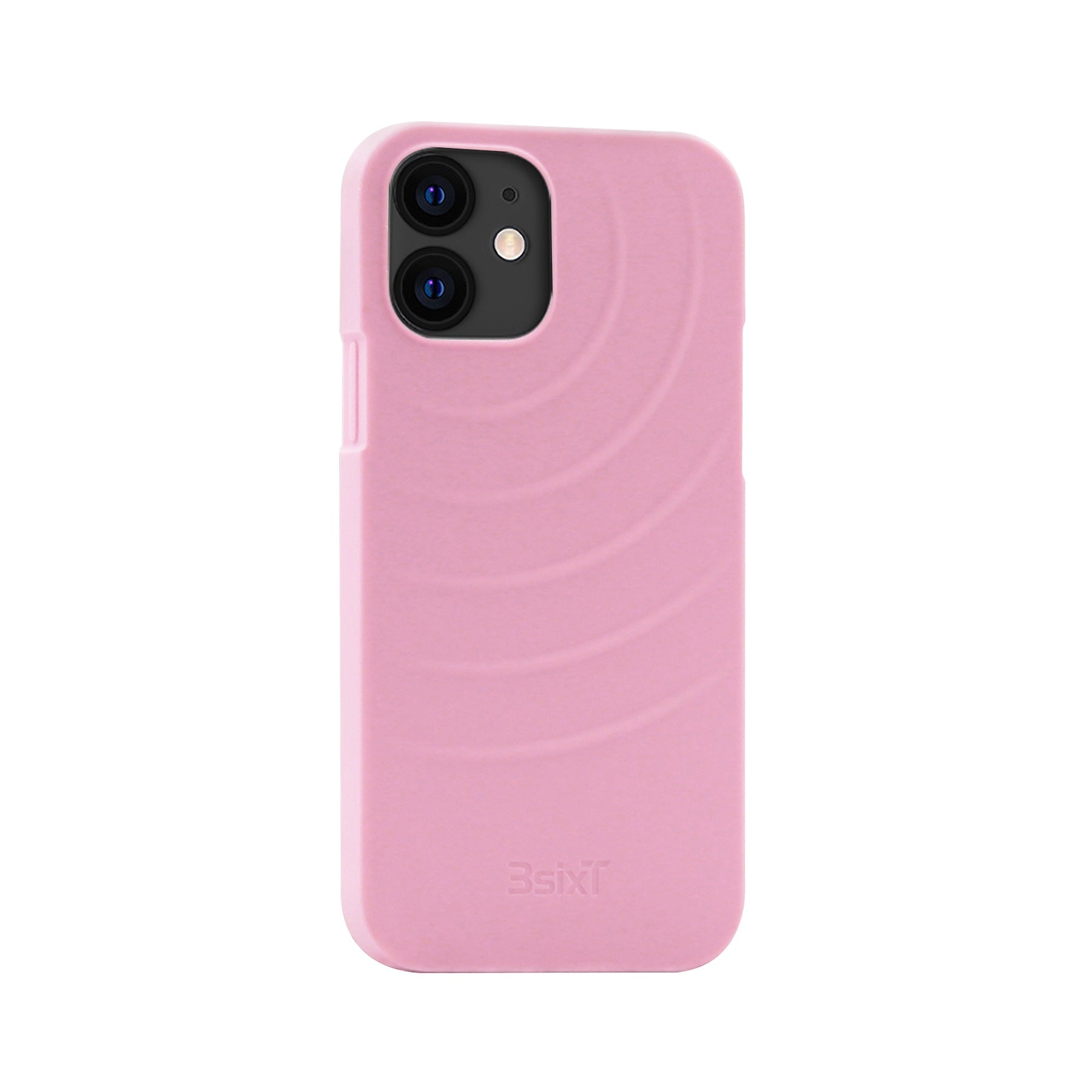 3sixT BioFleck 2.0 Eco-Friendly iPhone 12/12 Pro Case - Biodegradable, Shockproof, Slim Fit Protective Cover in Pretty Pink | Perfect for Everyday Use, Travel & Outdoor Activities