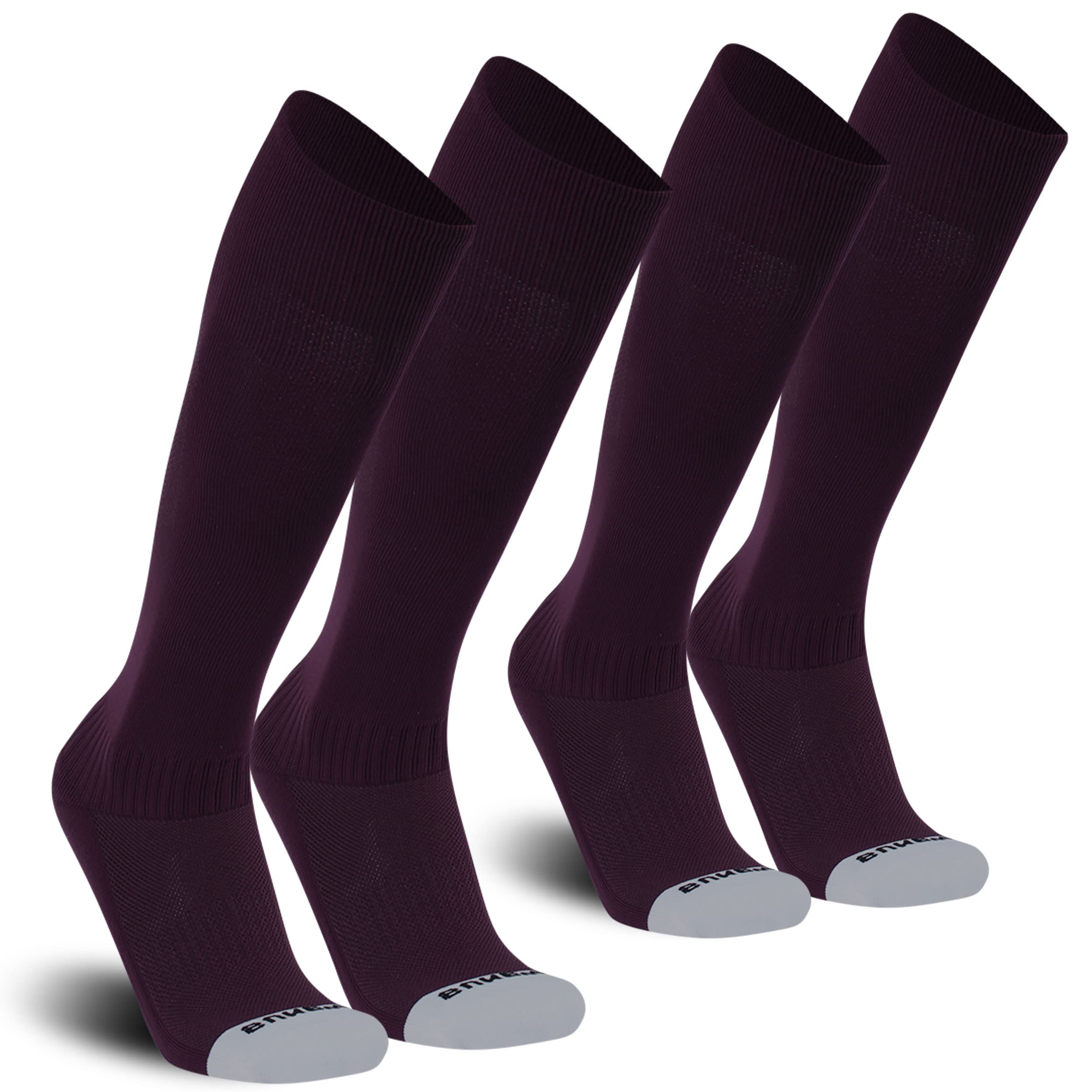 **Sunew 2/3 Pack Athletic Sports Socks for Soccer, Baseball, Softball, Football & Volleyball – Youth & Adult Sizes (4 Sizes) – Perfect for Training, Games & Team Sports**