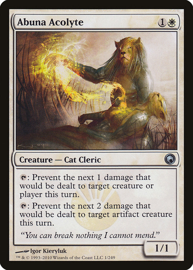Abuna Acolyte - Scars of Mirrodin MTG Card - Perfect for Magic: The Gathering Commander & Standard Decks