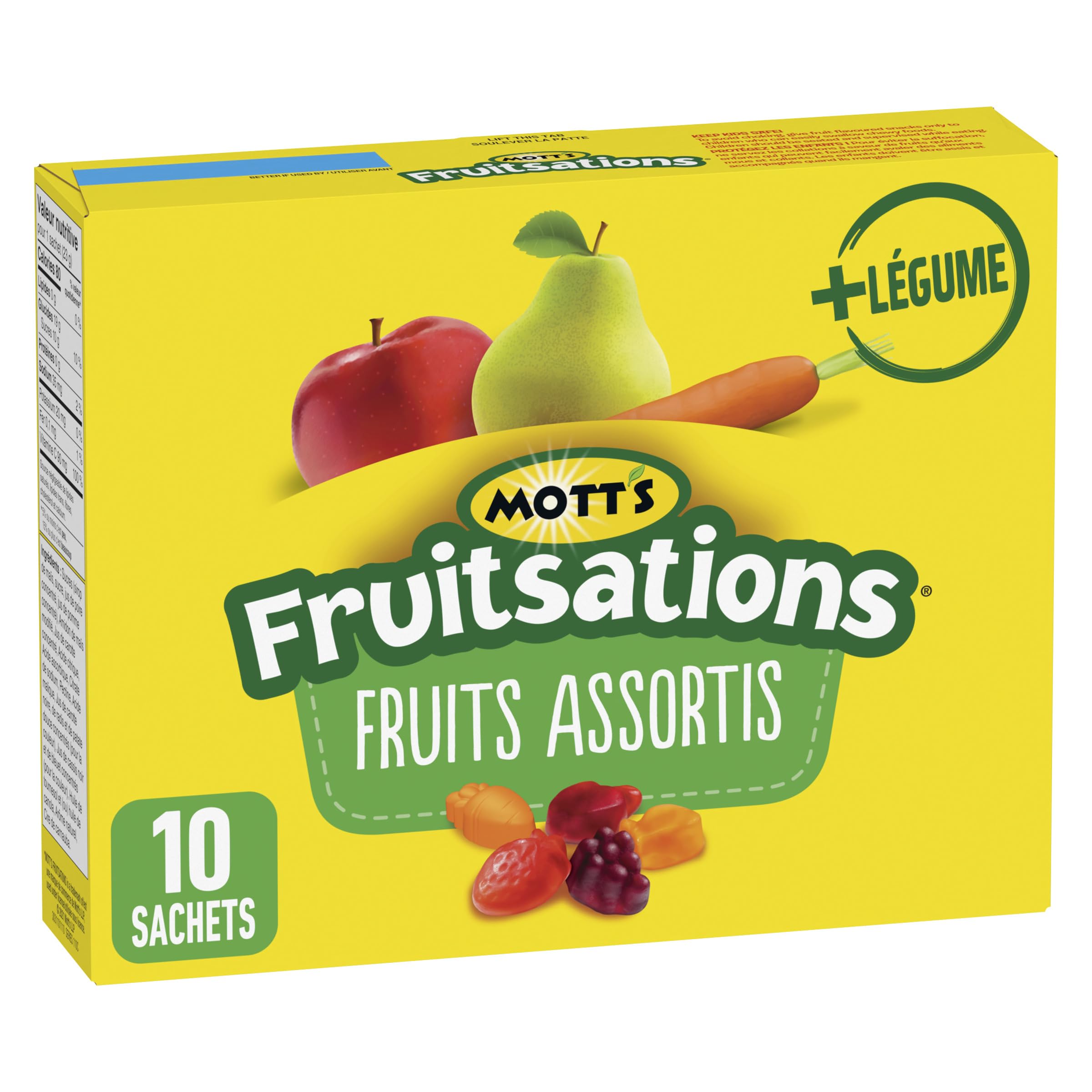 Mott's Naturally Flavored Fruit Snacks - No Artificial Colors - 10 Pack - Healthy Kids Snacks for Lunch Boxes, School, and On-the-Go