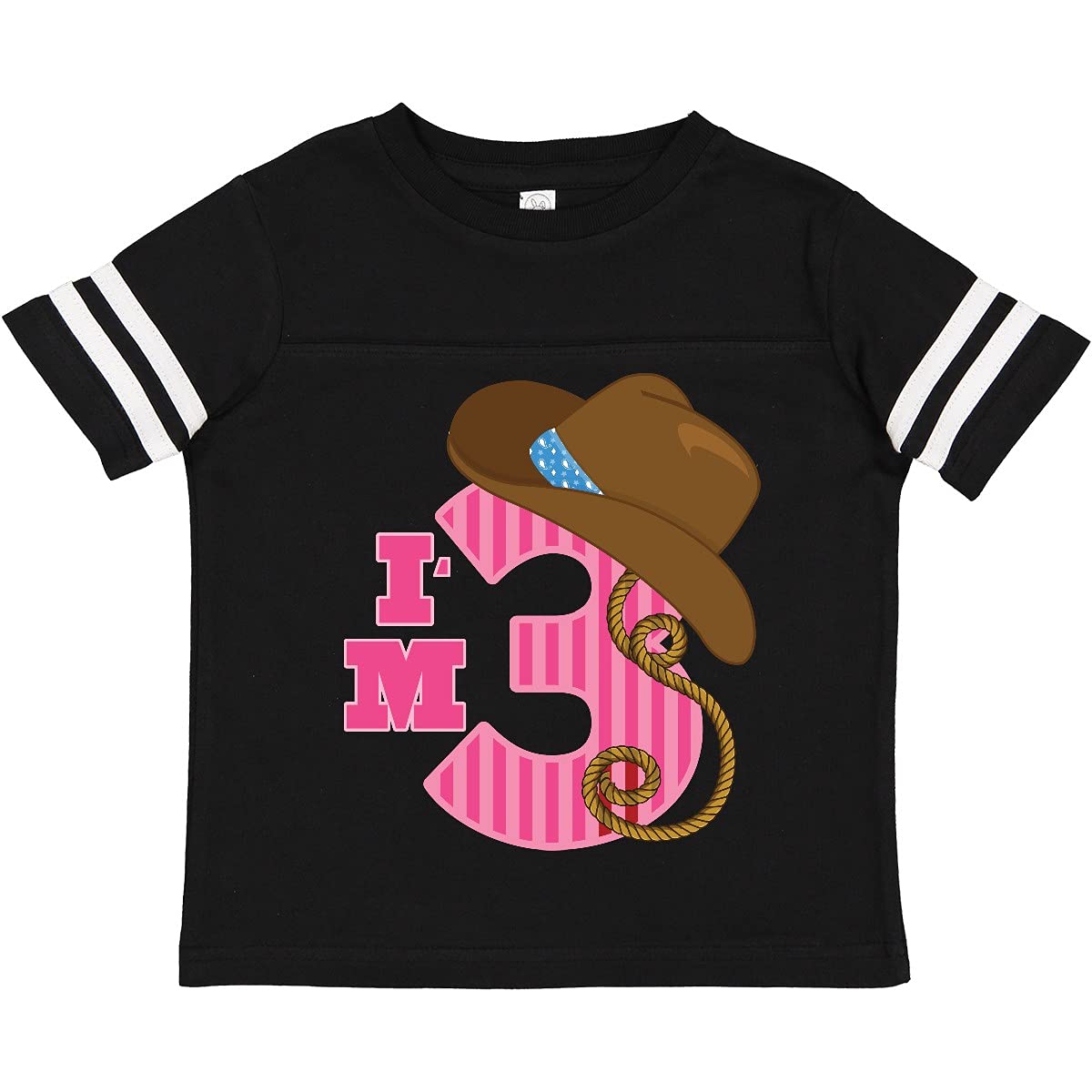 Inktastic 3rd Birthday Cowgirl Toddler T-Shirt for Girls - Cute Western Outfit for 3 Year Old Birthday Party & Western Theme Events