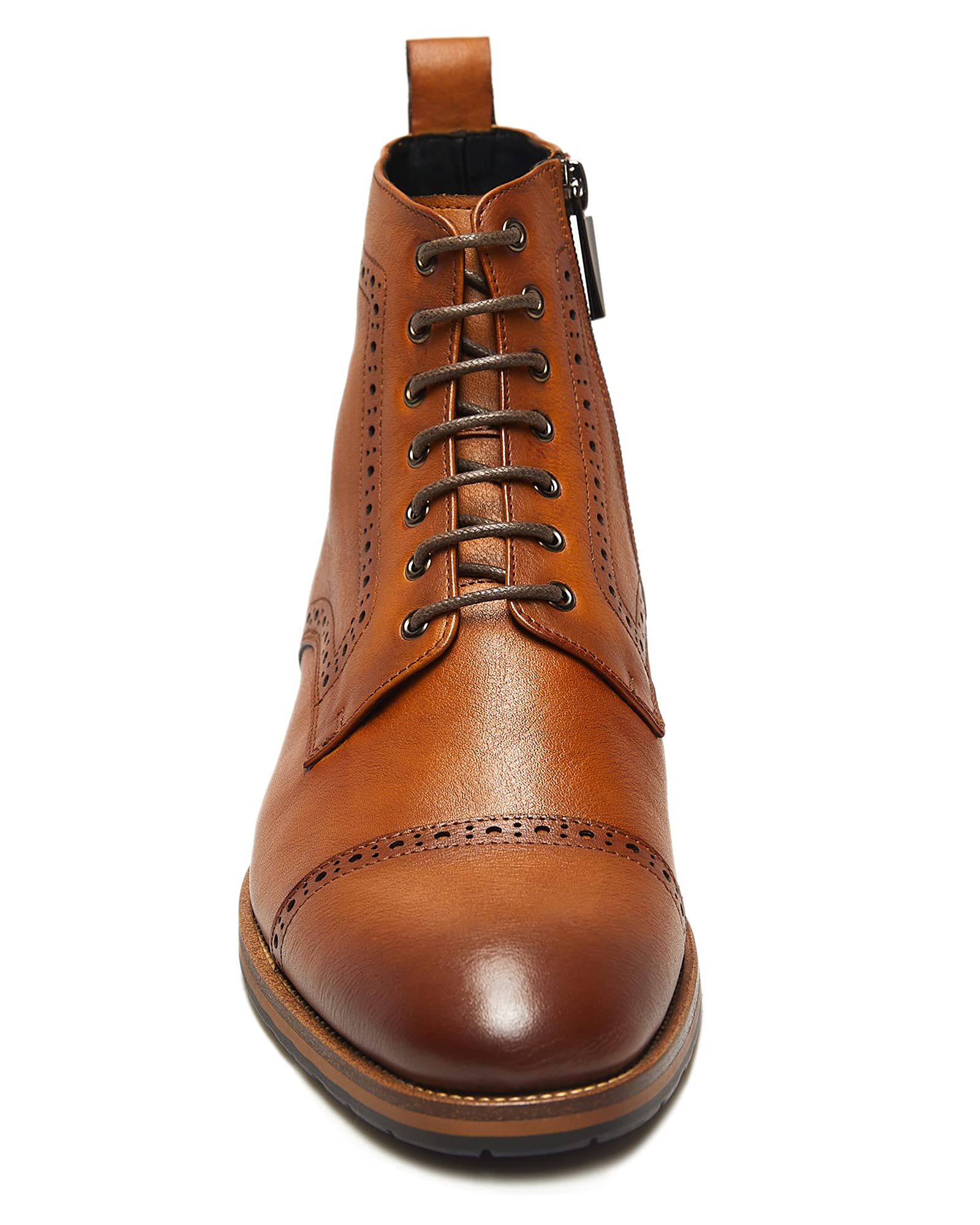 Men's Genuine Leather Motorcycle Boots - Combat, Casual & Work Boots for Riding, Outdoor & Daily Wear