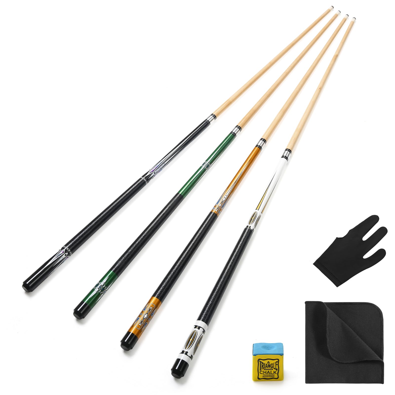 ASMPCUE 58 Inch 19 Oz Professional Pool Cue Stick - Hardwood Billiard Cue with 13mm Tip for Serious Players | Perfect for Tournament Play & Home Pool Tables