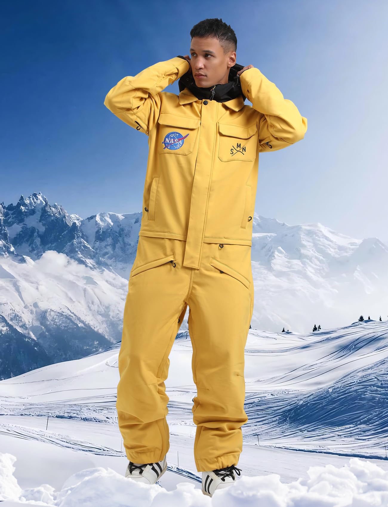GSOU SNOW Ski Suits for Women & Men - Waterproof Windproof Insulated One-Piece Snowsuit | Winter Sports, Skiing, Snowboarding, Snowmobiling