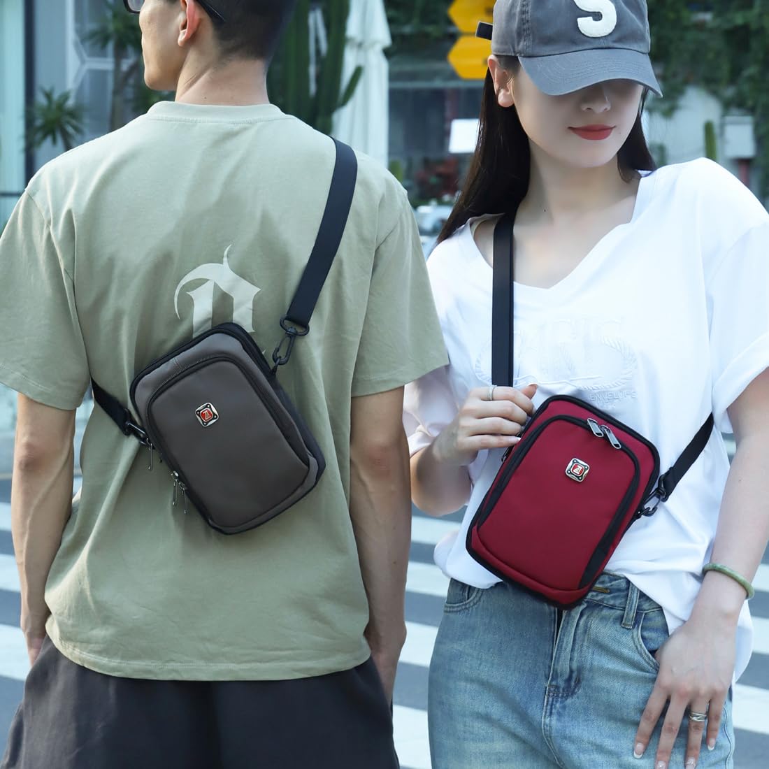 Stylish Unisex Mini Crossbody Bag - Lightweight Travel Shoulder Bag for Passport, Wallet & Essentials | Perfect for Daily Use, Commuting & Vacations