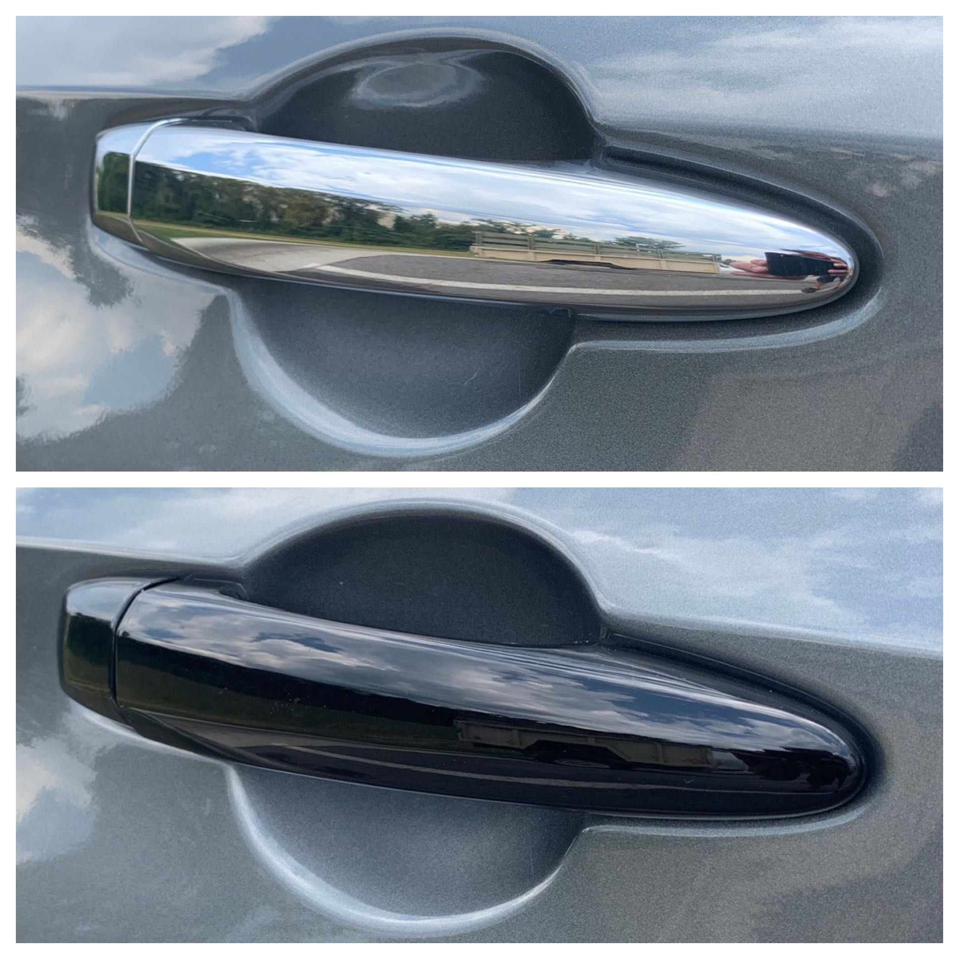 Glossy Black Chrome Delete Door Handle Cover with Smart Key - Compatible with Multiple Car Models (DH6292BLK) | Upgrade Your Vehicle's Exterior Style for a Sleek, Modern Look