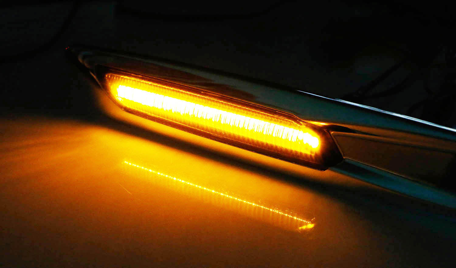 Chrome F10 Style Full LED Fender Signal Side Marker Lights for BMW 1 3 5 Series - Upgrade Your BMW's Style & Visibility (Perfect for Night Driving & Custom Car Mods)