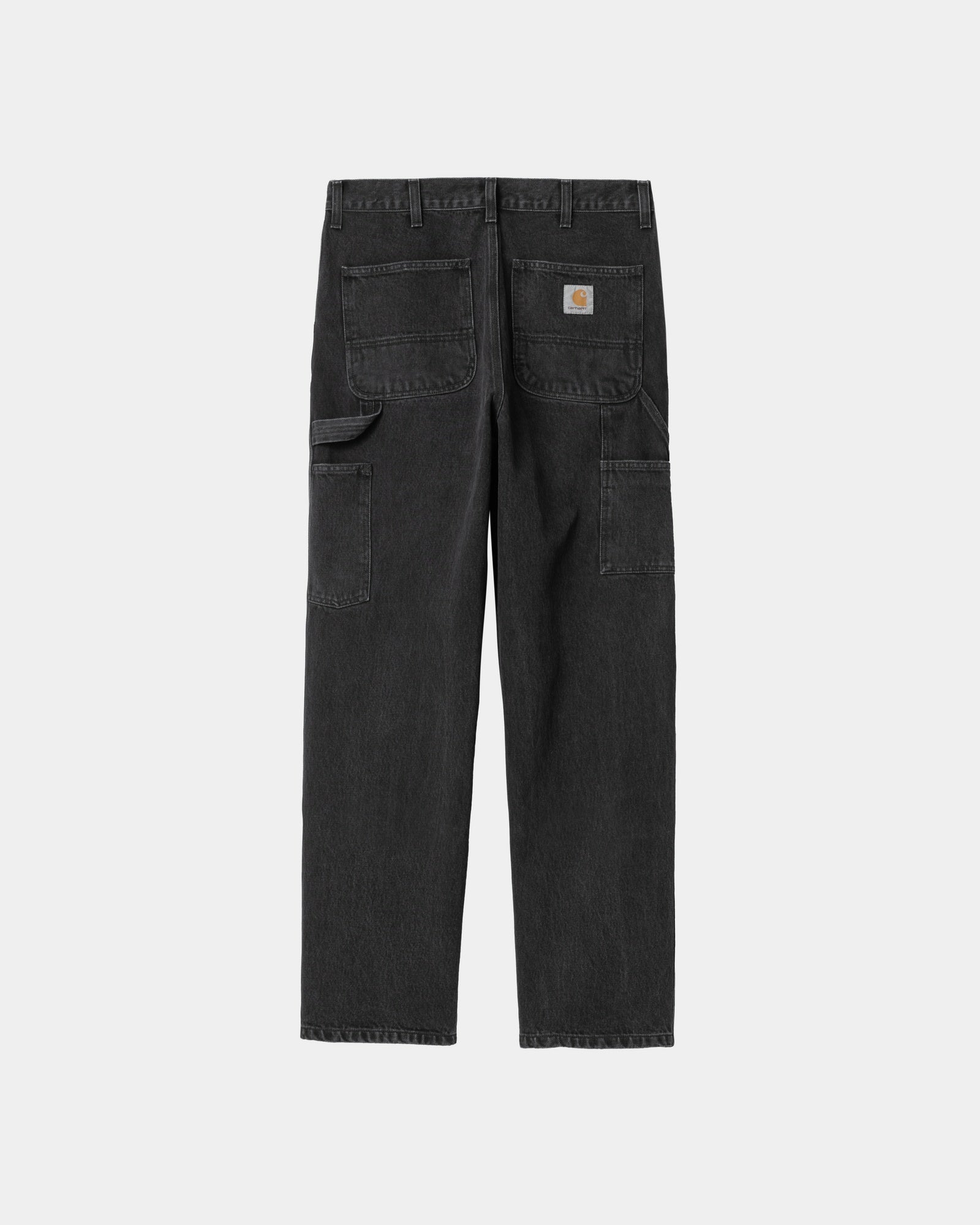 Double Knee Work Pants - Stone Washed Black Denim Jeans for Men | Durable & Comfortable for Construction, Farming, and Outdoor Work