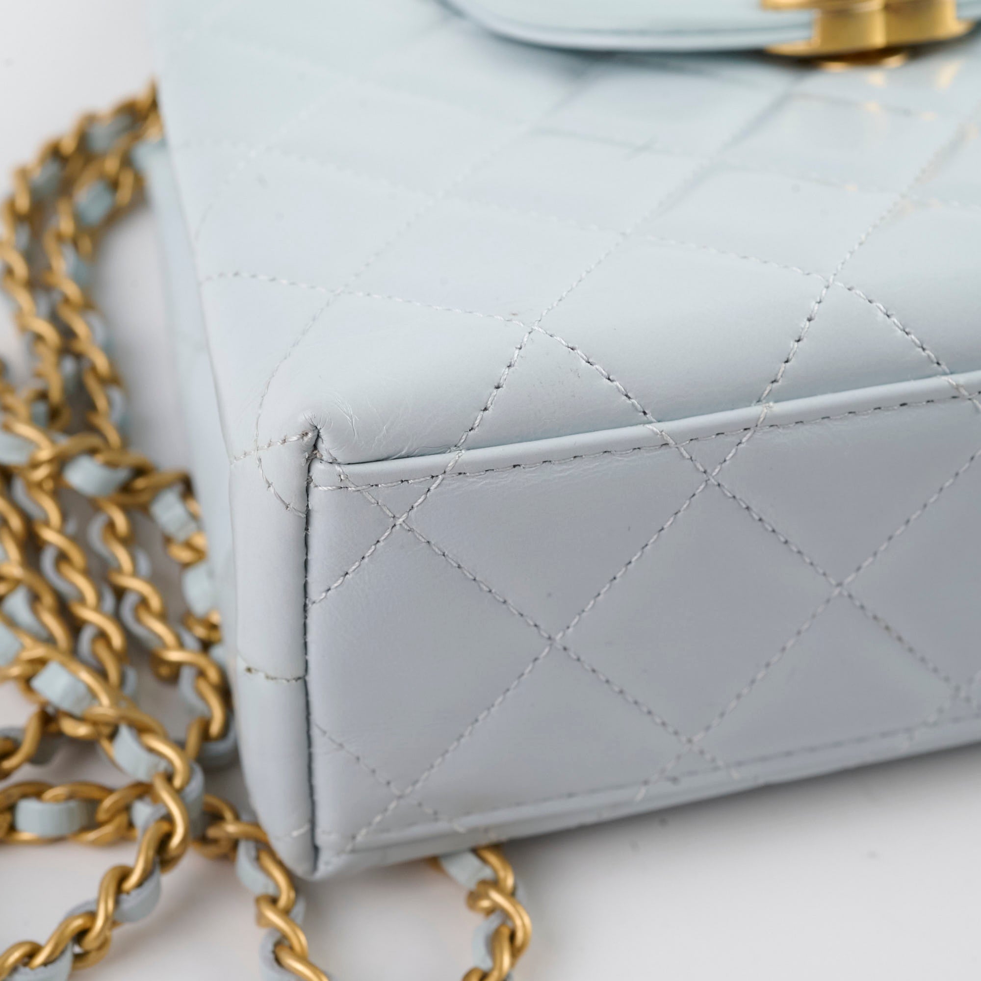 Authentic Chanel Mini Kelly Bag in Blue Calfskin with Microchip - Luxury Crossbody Purse for Women, Perfect for Date Nights & Special Occasions