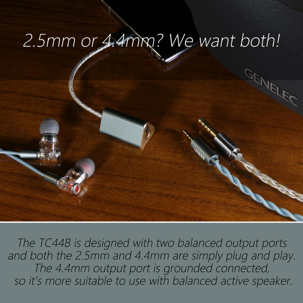 DD ddHiFi TC44B USB C to 2.5mm/4.4mm Balanced DAC & Headphone Amplifier - High Resolution Audio for Smartphones, Laptops & Portable Music Players