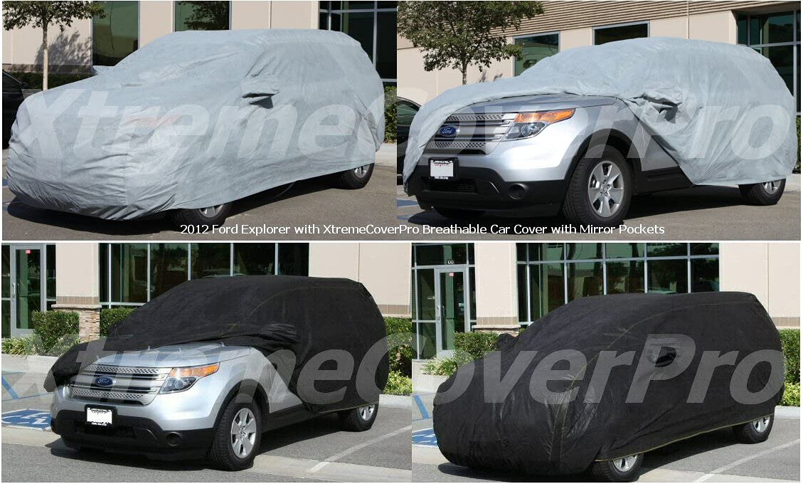 2020-2025 Ford Edge Car Cover - XTREMECOVERPRO Diamond Series Waterproof Outdoor Protection (Black) | All-Weather Dust Rain Snow Shield for Garage & Driveway Parking