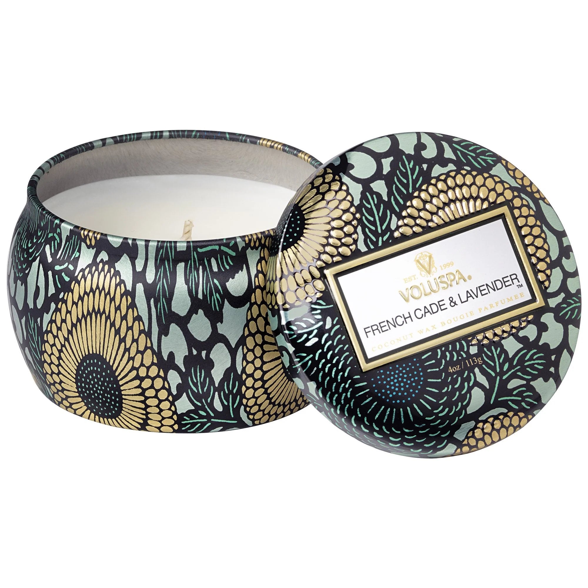 French Cade Lavender Mini Tin Candle - Handmade Aromatherapy Soy Wax Candle for Relaxation, Meditation & Home Decor | Perfect for Bedroom, Bathroom & Gifts