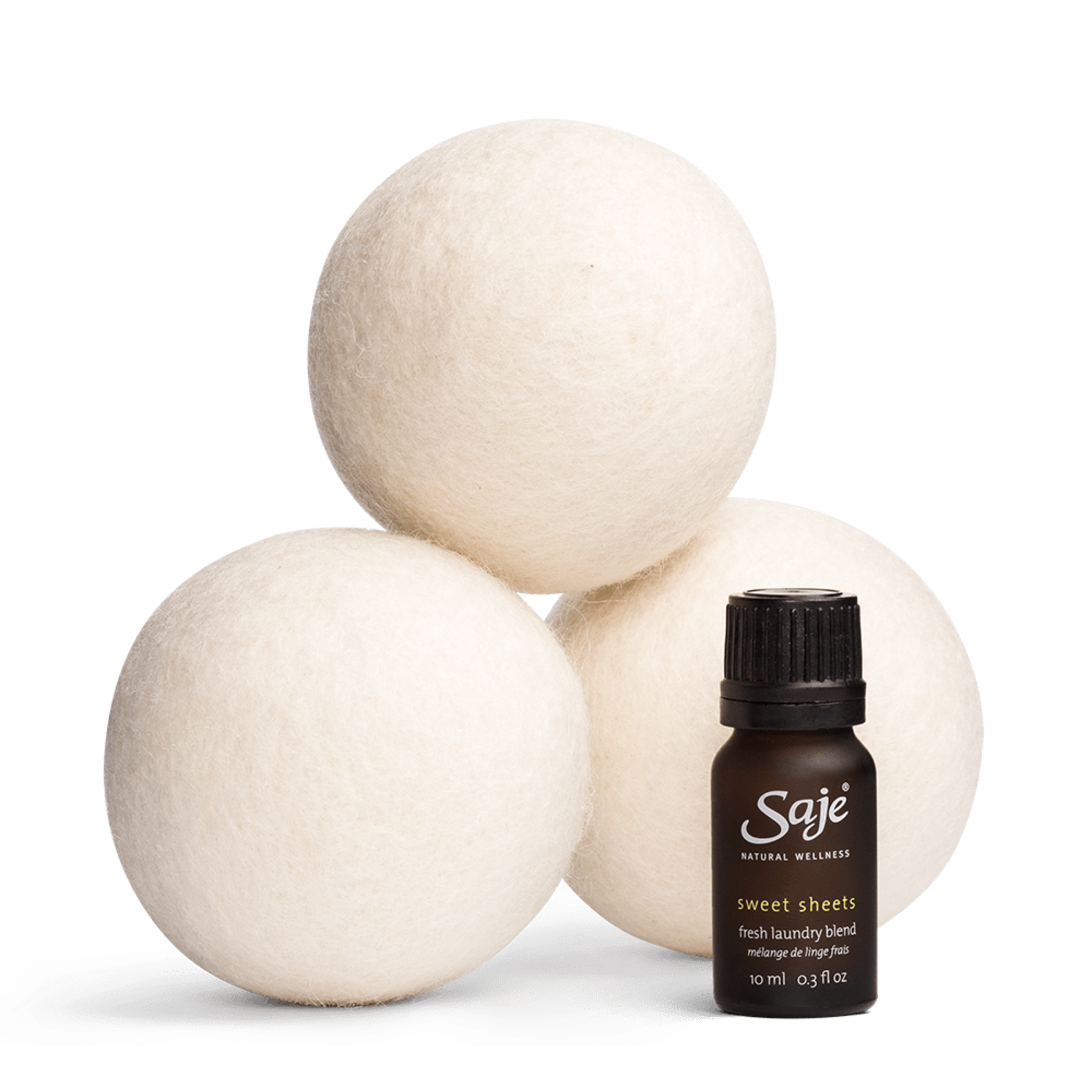 Natural Wool Dryer Balls Set - 6 Pack Eco-Friendly Fabric Softener for Laundry - Reduce Static & Wrinkles - Perfect for Clothes, Towels & Bedding - Hypoallergenic & Chemical-Free