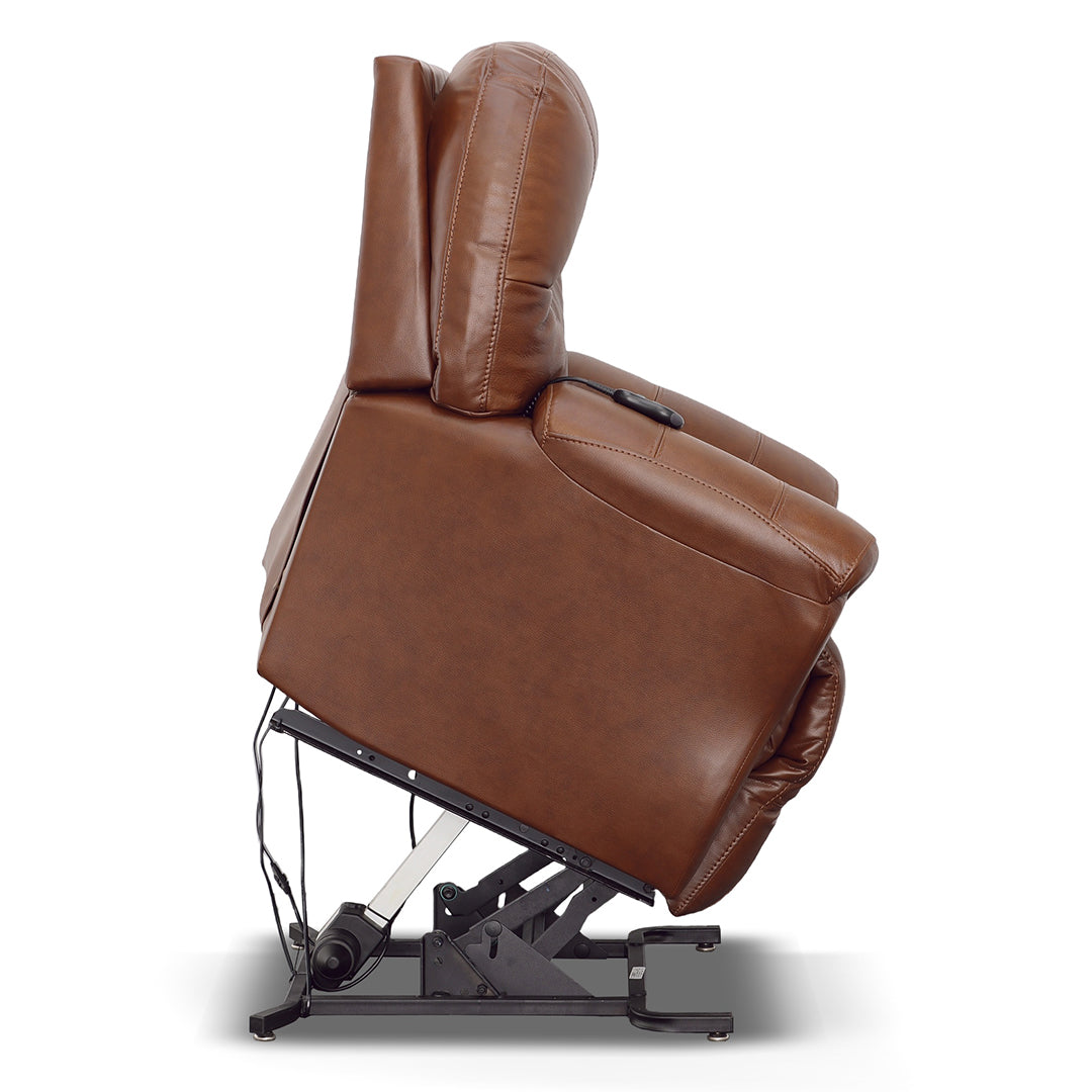 Bodie Power Lift Recliner Chair for Elderly - Heavy Duty Electric Reclining Sofa with Massage & Heat - Perfect for Living Room, Home Theater, and Senior Comfort