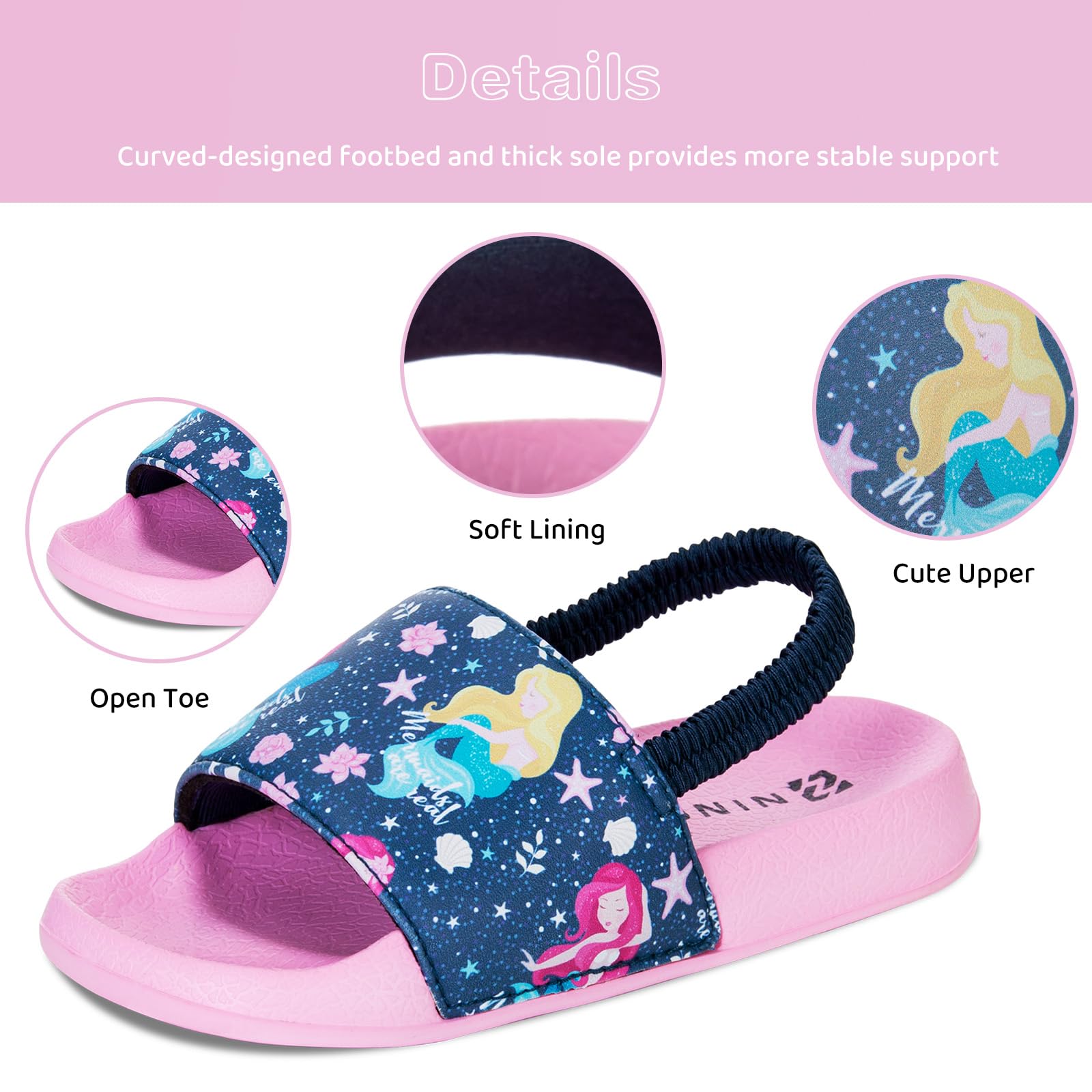 **WateLves Kids Water Shoes - Toddler Boys & Girls Non-Slip Sandals for Swimming, Beach, Pool | Lightweight & Quick-Dry Slippers for Outdoor Play, Summer Activities**
